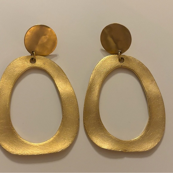 Chico's Gold Statement Earrings - Picture 2 of 4